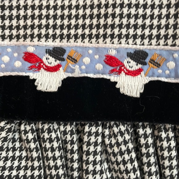 Girls Holiday Dress / Snowman w/Velvet Dress Girl Size 4 Christmas / Holiday - Picture 3 of 15